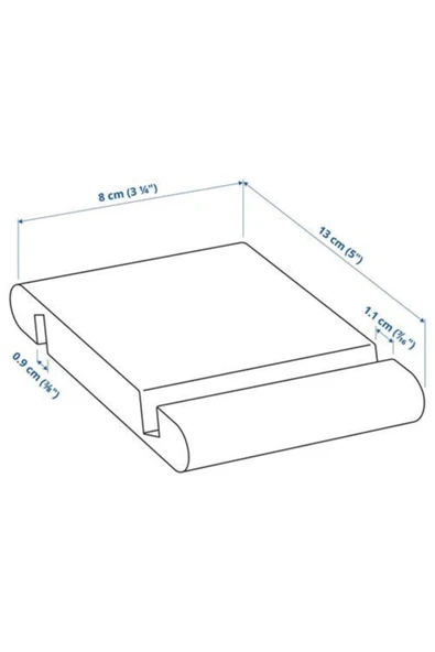 IKEA Bergenes Telefon Tablet Standı Bambu - Resim 6