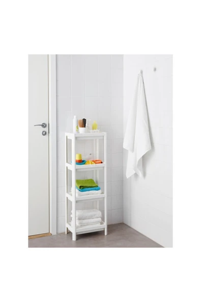 IKEA Banyo Raf Ünitesi Beyaz Pratik Raf Ünitesi 23x100 Cm ürün görseli 1