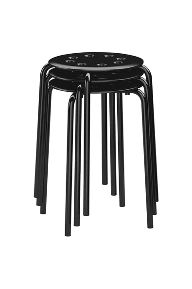 IKEA Marıus Tabure Siyah - Resim 2