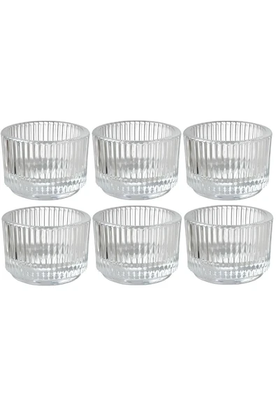 IKEA 6 Adet Reçellik Mini Boy Yükseklik: 3.5 cm Çap: 5 cm Saydam Cam ürün görseli 1