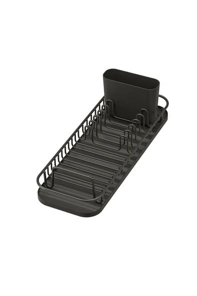 IKEA 2 Parça Tezgah Üstü Bulaşıklık Uzunluk: 47.8 cm İkea Tabaklık Kaşıklık Siyah Renk ürün görseli 1