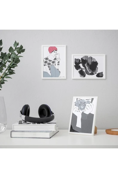 IKEA Yllevad Resim Çerçevesi A5 Beyaz 18x13 Cm ürün görseli 1