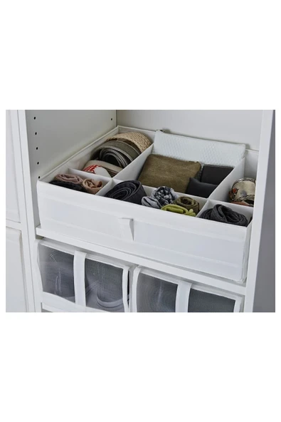 IKEA Bölmeli Kutu Genişlik: 44 Cm Derinlik: 34 Cm Yükseklik: 11 Cm Katlanabilir ürün görseli 1