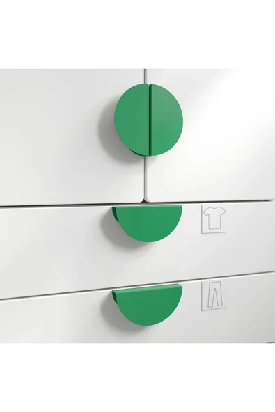 IKEA BEGRIPA yeşil 130 mm kulp 2 adet - Resim 2