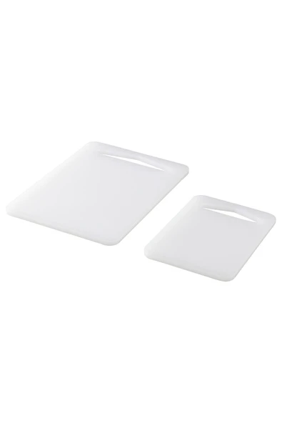 IKEA Legitim Kesme Tahtası, Beyaz, 2 Parça, 24x17 cm ve 17x12 cm ürün görseli 1
