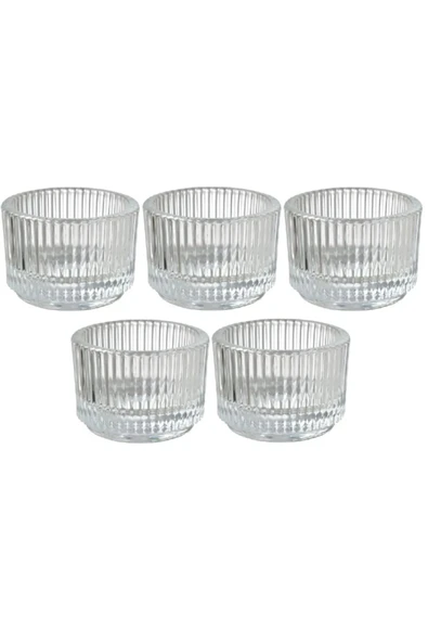 IKEA Cam Tealight Mumluk, Çap: 3.5 Cm, 5'li Set ürün görseli 1