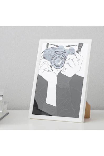 IKEA Yllevad Beyaz 13x18 Cm Fotoğraf Resim Çerçevesi 13x18 Cm Beyaz ürün görseli 1