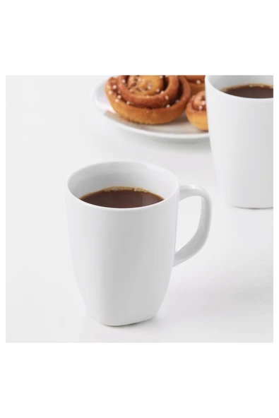 IKEA 2'li Kupa Fincan Beyaz Büyük Boy 300 ml ürün görseli 1
