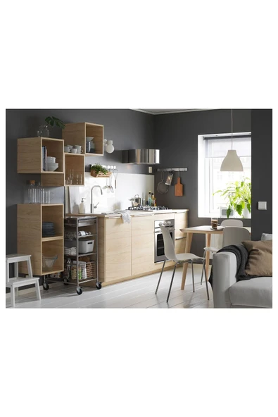 IKEA BEKVAM BASAMAKLI MUTFAK TABURE MERDİVEN BEYAZ ürün görseli 1