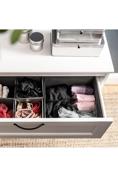 IKEA Skubb Kutu Seti, Koyu Gri, 6 Parça - Resim 5
