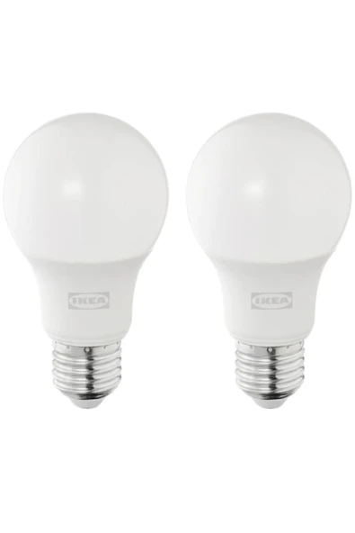 IKEA Solhetta 2 Adet E27 Kalın Duy Led Ampul 470 Lümen Gün Işığı Sıcak Beyaz ürün görseli 1