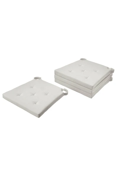 IKEA Sandalye Minderi, Derinlik: 40 cm  Genişlik: 42 cm/ 35 cm  Kalınlık: 4 cm, 4'lü ürün görseli 1
