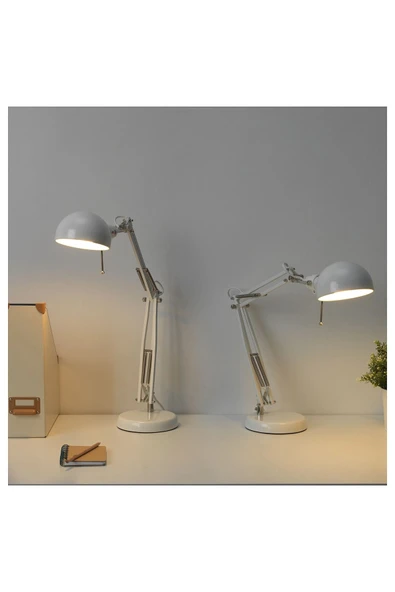 IKEA FORSÅ beyaz 35 cm çalışma lambası - Resim 3