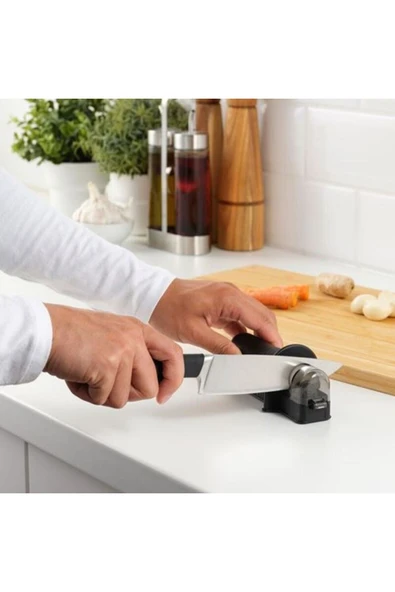 IKEA Aspekt Bıçak Bileyici Uzunluk: 16 Cm Bıçak Bileme Aparatı Siyah Renk ürün görseli 1