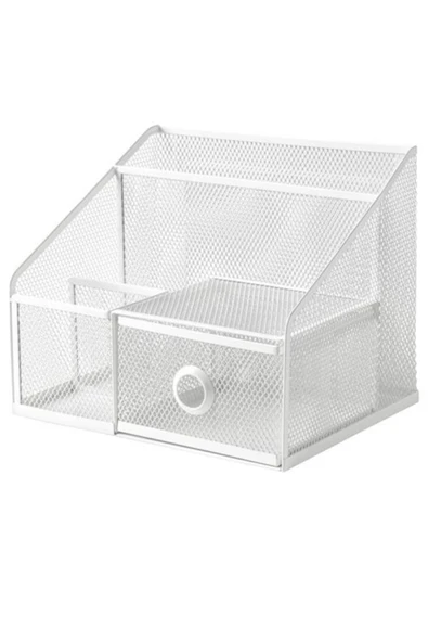 IKEA Drönjöns masaüstü düzenleyici, beyaz, 25x20cm ürün görseli 1