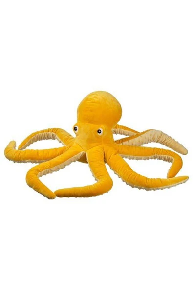 IKEA Sarı Ahtapot Peluş Oyuncak 50 Cm Yumuşak Oyuncak Çocuk Oyuncak ürün görseli 1