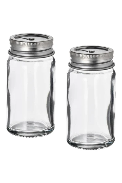 IKEA Cıtronhaj Tuzluk / Karabiberlik - Cam - 8 Cm - 2 Parça ürün görseli 1