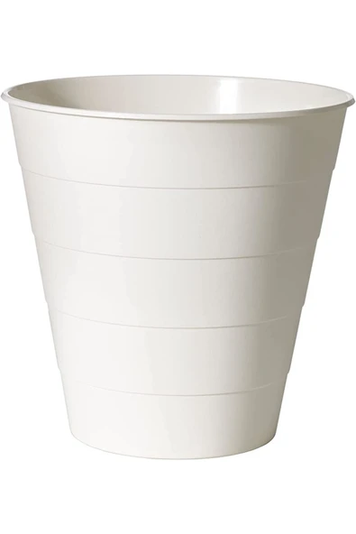 IKEA 10 Lt Çöp Kutusu,beyaz Renk Meridyendukkan Ofis Çöp Kutusu Masaaltı Çöp Kovası 28x28 ürün görseli 1