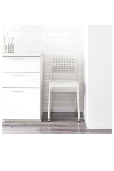 IKEA Adde plastik sandalye, Beyaz - Resim 2