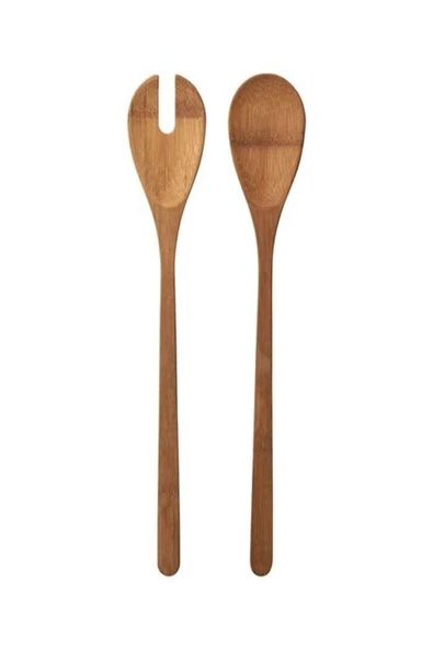 IKEA Salata Servis Kaşığı 2 Li Set Ahşap Servis Kaşığı Tahta Kaşık Karıştırma Kaşığı ürün görseli 1