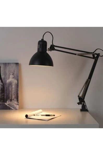 IKEA Kablolu TERTIAL çalışma lambası, 17 cm Duvara Monte Çelik E27 Gri 17 cm ürün görseli 1