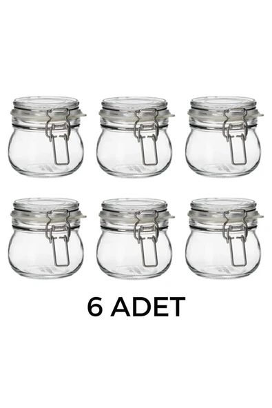 IKEA 6 Adet Kapaklı Cam Kavanoz 13 Cl Contalı Çap: 7 Cm Yükseklik: 7 Cm Hava Geçirmez Kapağa Sahiptir ürün görseli 1