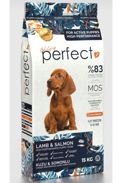 PERFECTS Perfect (27/16) Yavru Köpek Maması Kuzuetli Pirinçli 15kg ürün görseli 1