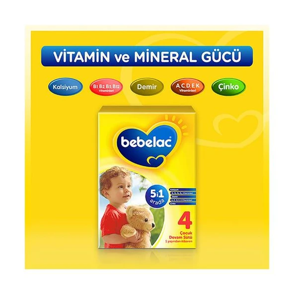 Bebelac 4 Çocuk Devam Sütü 800 gr - Resim 3