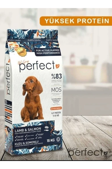 PERFECT Az Tahıllı /Düşük Tahıllı Yavru Köpek Maması 15 Kg %83 Hayvansal Kaynaklı Protein ürün görseli 1