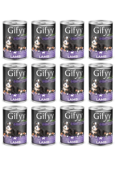 Gifyy Yavru Köpek Kuzu Etli 400 Gr 12 'li ürün görseli 1
