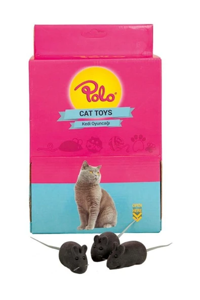 Polo Gri Fare Kedi Oyuncağı 5 Cm 1 Adet ürün görseli 1