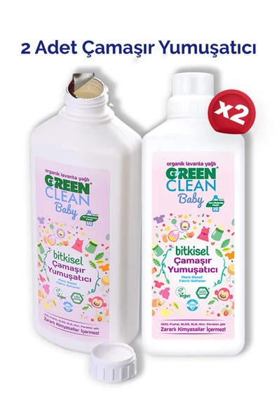 U Green Clean Baby Çamaşır Yumuşatıcı 1 L x 2 Adet ürün görseli 1