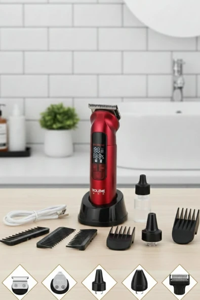 Volemı® V-0917 Profesyonel 5 İn1 Saç-sakal-burun  Tıraş Bakım Makinası ürün görseli 1