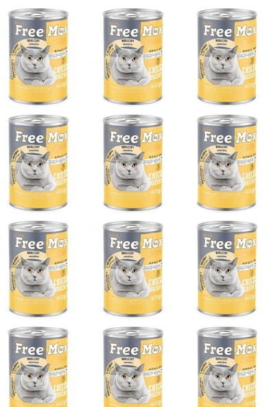 Freemax Plus Tavuklu Parça Etli Kedi Konservesi 400 Gr 12li ürün görseli 1