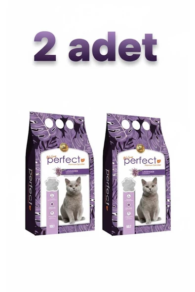 PERFECT Lavanta Kokulu İnce Taneli Kedi Kumu 10 LT X Adet ürün görseli 1