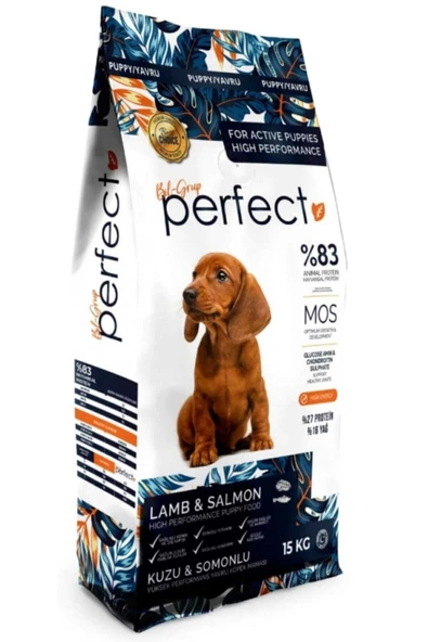 PERFECT Kuzu Etli Ve Somonlu Premium Yavru Köpek Maması 15 Kg ürün görseli 1