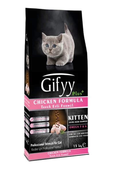 Orqinel Gifyy Tavuklu Yavru Kedi Maması 15 kg ürün görseli 1