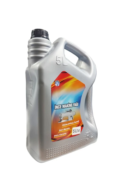 Tüm Marka ve Modellere Uyumlu Sanayi Dikiş Makina Yağı 5 Litre ürün görseli 1