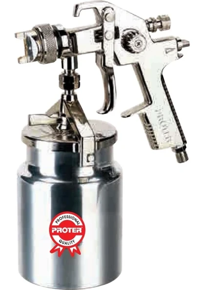 Proter PRAB17S Alttan Depolu Boya Tabancası 1000 ml 1.7 mm ürün görseli 1