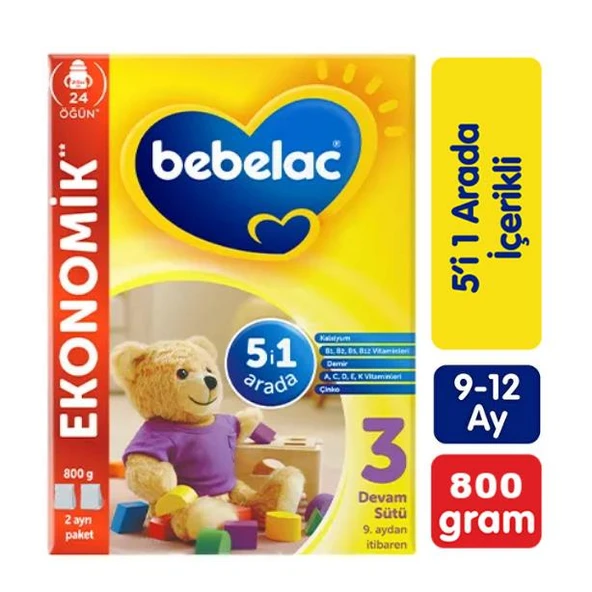 Bebelac 3 Çocuk Devam Sütü 800 gr ürün görseli 1