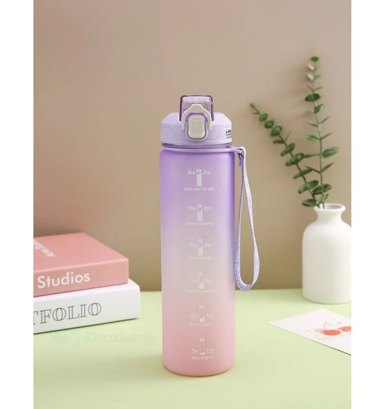 Tritan Motivasyon Su Matarası 1LT ürün görseli 1