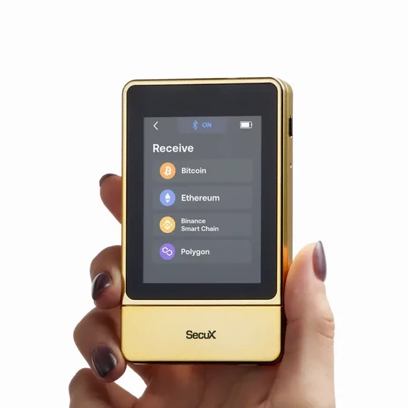 SecuX NeoGold Bitcoin Kripto Donanım Soğuk Cüzdan - Resim 3