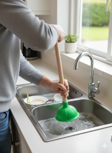 Yeşil - Klozet, Banyo ve Lavabo Gider Açma Pompası ürün görseli 1