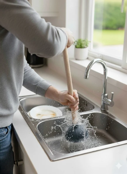 Antrasit - Klozet, Banyo ve Lavabo Gider Açma Pompası ürün görseli 1
