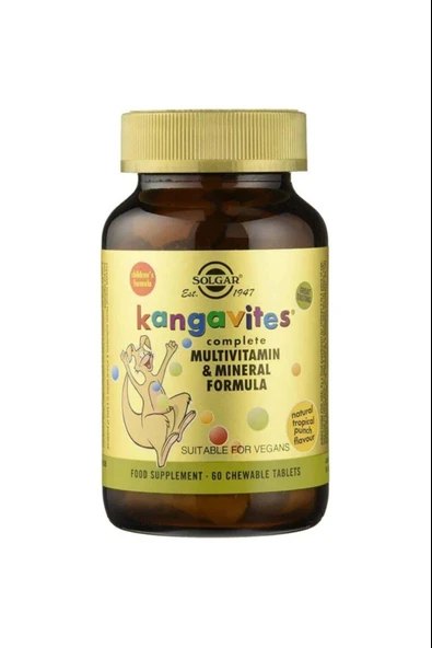 Solgar Kangavites Tropikal Meyve Aromalı 60 Tablet ürün görseli 1