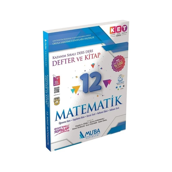 Muba Yayınları 12. Sınıf KET Serisi Matematik Defter ve Kitap ürün görseli 1