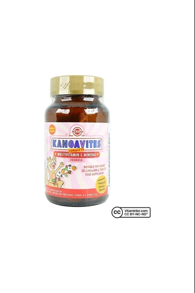 Solgar Kangavites Tropikal Meyve Aromalı 60 Tablet ürün görseli 1