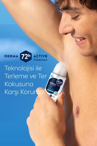Nivea Men Derma Control Defend Erkek Roll-On Deodorant 50 ml - Resim 4