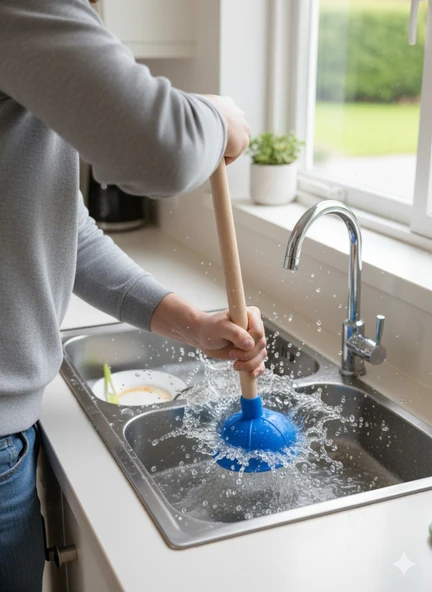 Mavi - Klozet, Banyo ve Lavabo Gider Açma Pompası ürün görseli 1