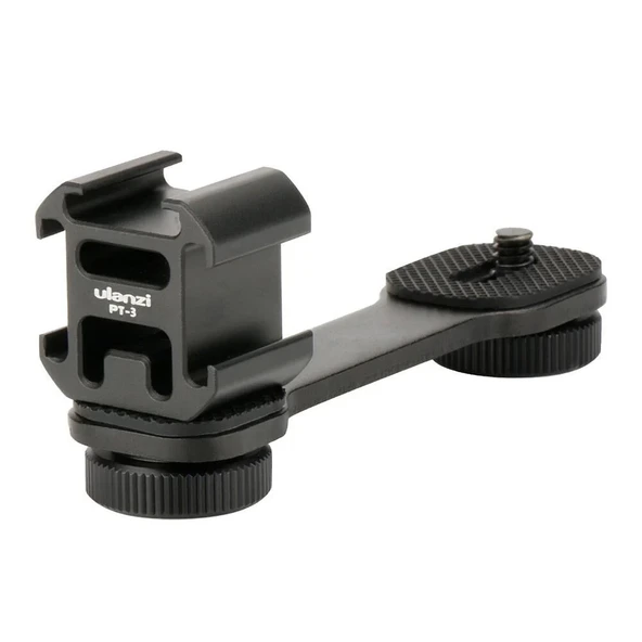 Ulanzi PT-3 Üçlü Hot Shoe Bağlantı Aparatı ürün görseli 1